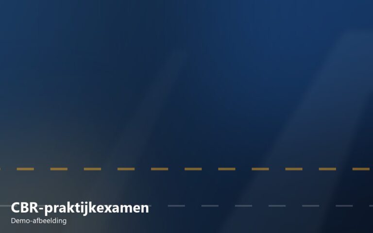 Voorbereiding op het CBR-praktijkexamen